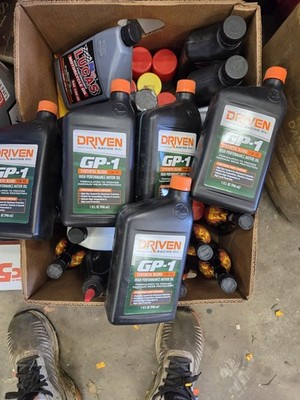 Driven Racing Oil Motor Oil GP-1 - 15W40 - Semi-Synthetic - 4 qt Bundle 19406