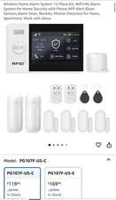 WiFi+GSM/4G Home Smart Alarm Security System Kit,DIY Wireless Burglar Alert Syst