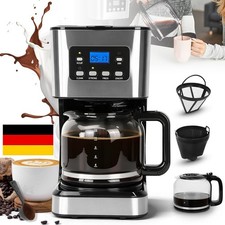 Filter Kaffeemaschine 1.5L 12 Tassen mit Timer Heizplatte Tropf-Stopp Funktion