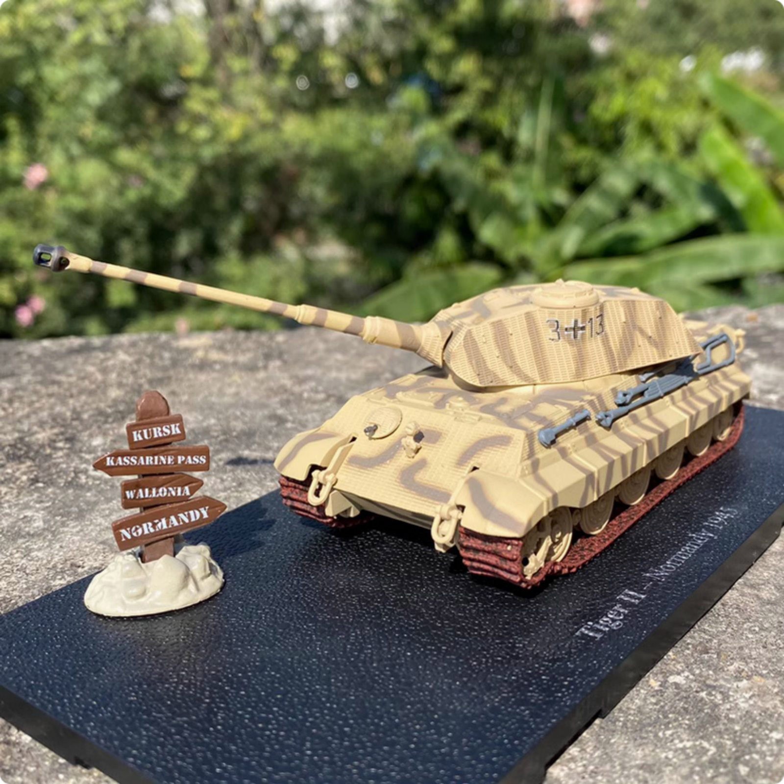 14cm Alloy 1/72 WWII Normandy German Army King Tiger Heavy Tank Model Toy Gift