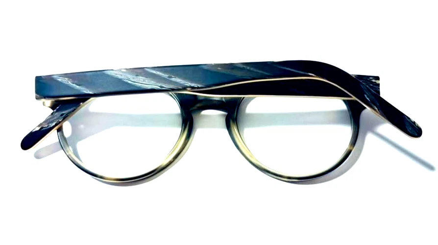 ANDY WOLF 4542 COL.E BROWN GREY AUTHENTIC FULL RIM EYEGLASSES FRAMES 49-21-145 - Image 2 of 4