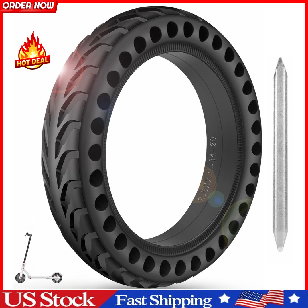 50/75-6.1 Tubeless Solid Tires for Electric Scooter,8 1/2 x2