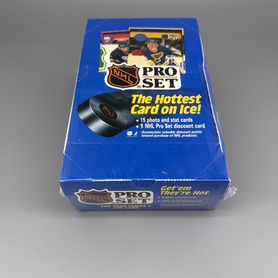 NHL Pro Set 1990 Series 1 Hockey 36 Unopened Packs Wax Box from sealed Case