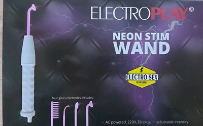 Reizstromgerät Neon Stim Wand Reizstrom Elektro E-Stim Tense Stimulation Massage
