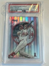 2019 Bowman’s Best 1999 Franchise Favorites Mike Trout PSA MINT 9