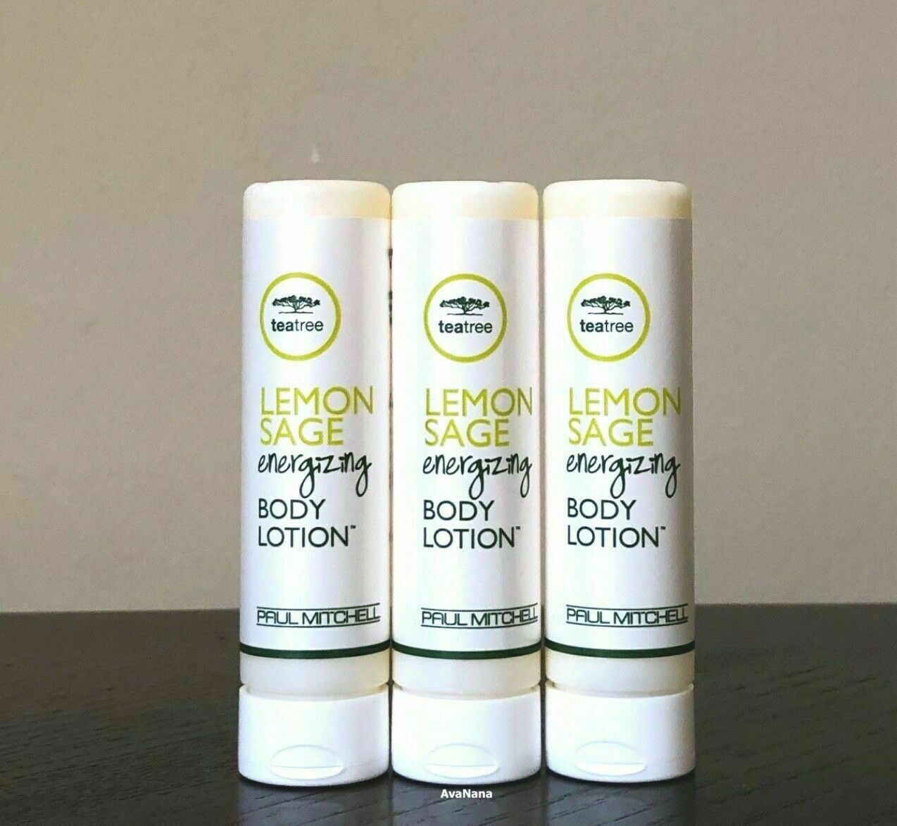PAUL MITCHELL Tea Tree 3 Lemon Sage Energizing Body LOTION Fresh NEW