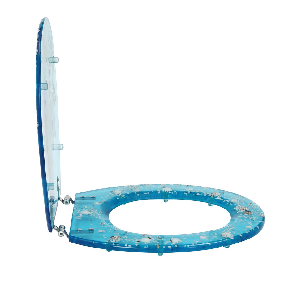 Transparent Elongated Toilet Seat, Slow Close Toilet Seats, Strong