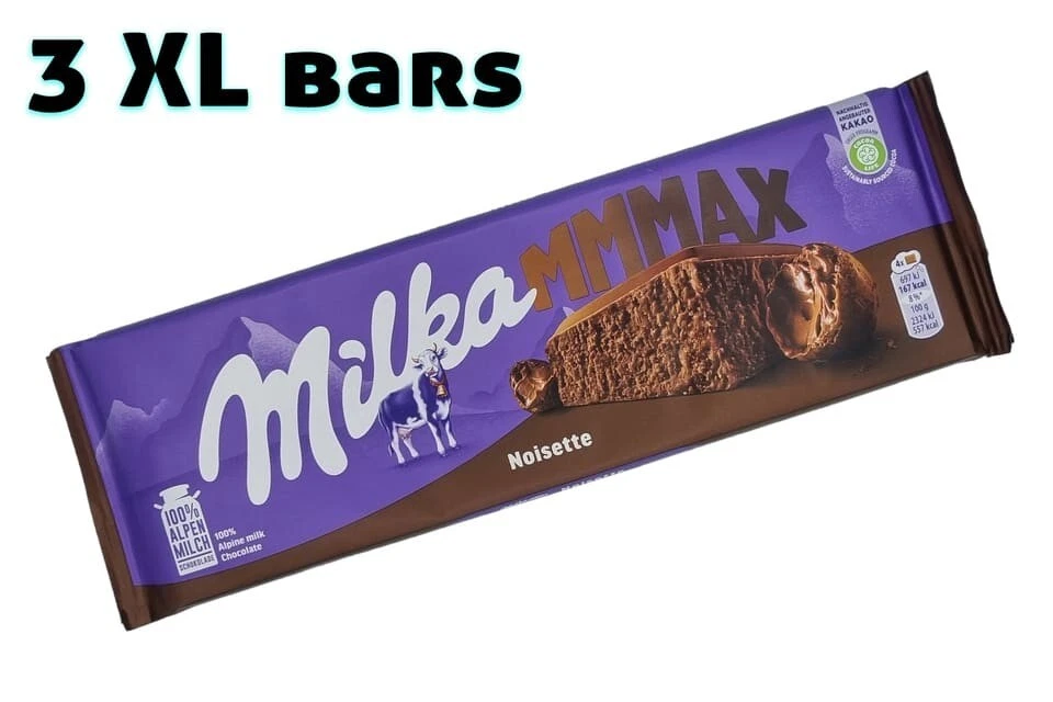 3x Milka MMMAX Noisette 🍫 750g / 1.65 lbs total XXL chocolate from Germany - Image 2 of 2