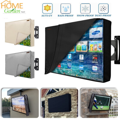 30-65'' Outdoor TV Cover F Flat Screen Heavy Duty Waterproof Television Protector