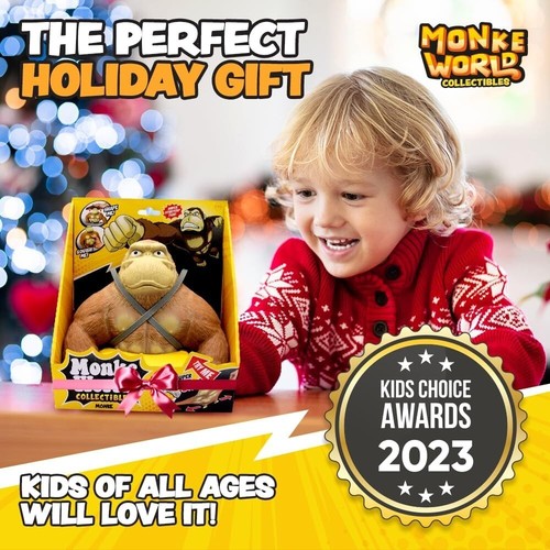Stretchy Monkey Fidget Toy - Ideal Squishy Stress Relief Plush for All Ages - Picture 6 of 8