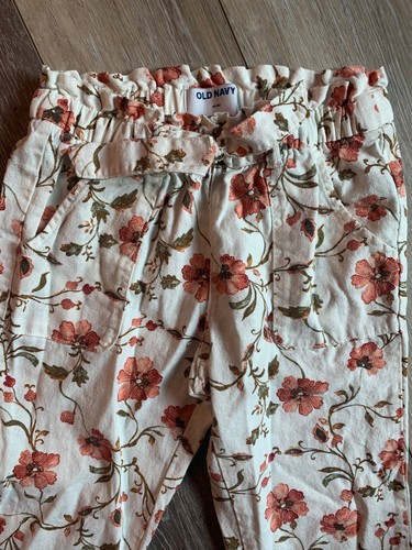 NWOT Old Navy girls pants beach floral size 8 m - Picture 2 of 4