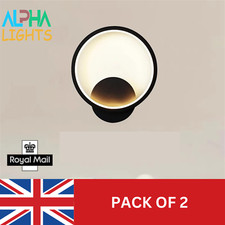 Modern Round LED Wall Lamp - 12W 3-Color Modes for Living Room, Bedroom, Hallway