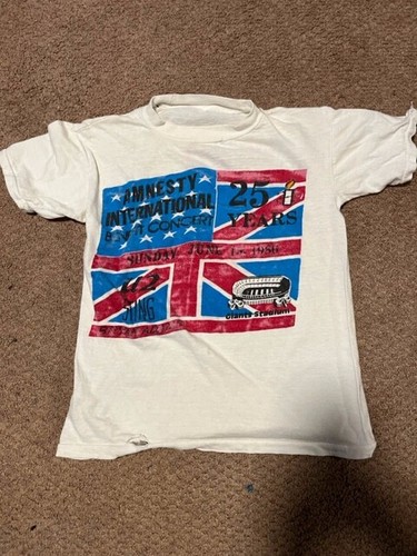 1986 Amnesty International Concert Conspiracy of Hope T Shirt small women's