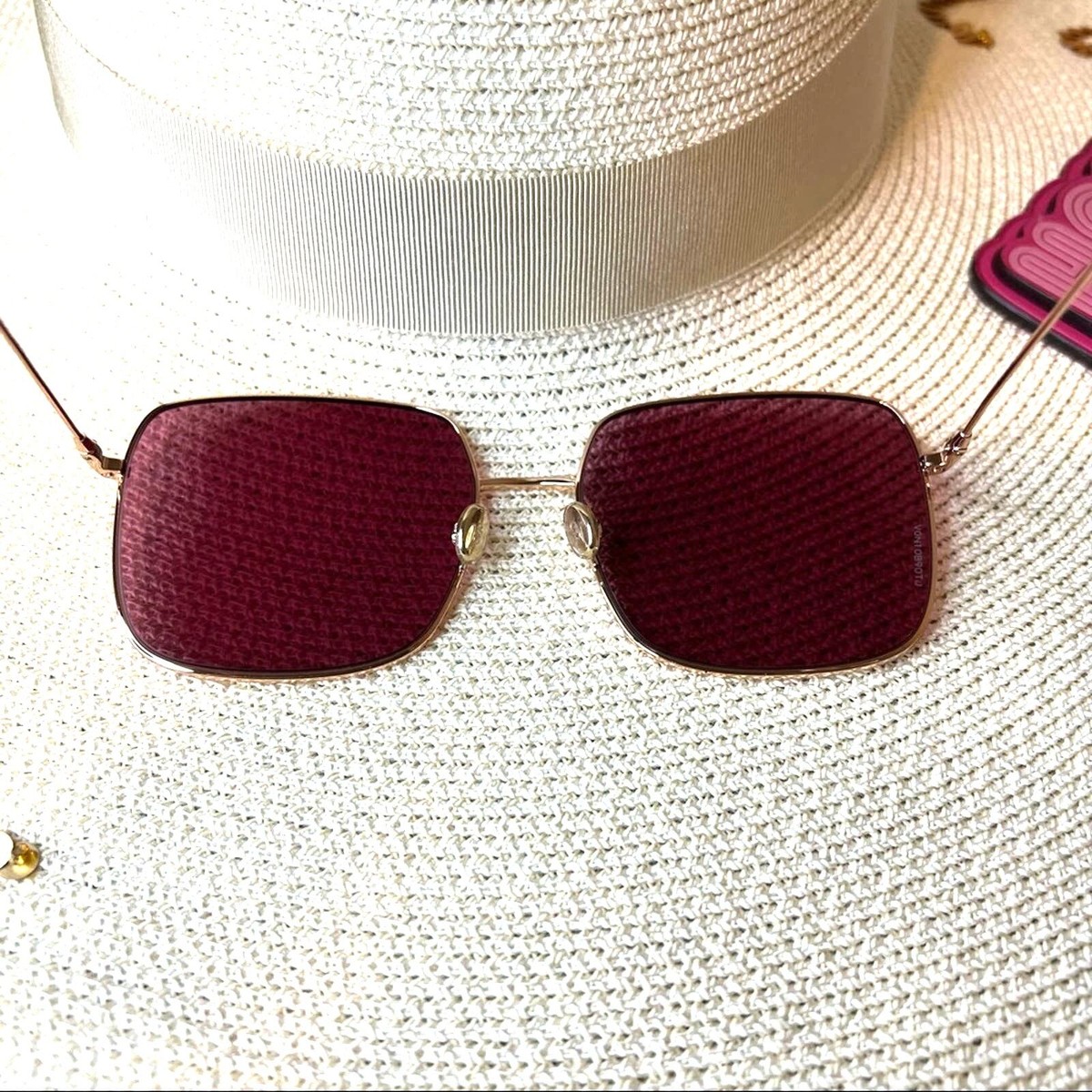 Dior Gold Sunglasses w/ Pink Lenses, “So Stellaire 1/S”, NIB! Dior Pink Square Sunglasses for Women for sale | eBay main image 3