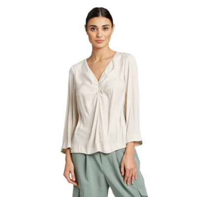 Prologue Womens Pumice Stone Long Sleeve V Neck Blouse Plus Size XXL - NEW