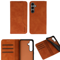 FÜR Samsung Galaxy S25 Edge - Wonder Book Case HüLle Handy Schutz Tasche Braun