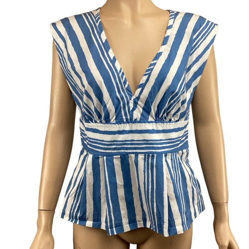 Tracy Reese x Anthropologie Top Size Medium Catamaran Striped Sleeveless