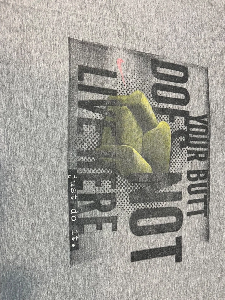 Vintage Nike Don't Get Too Comfy Your Butt Dosen't Live Here rustic T -shirt 2XL - Image 2 of 4