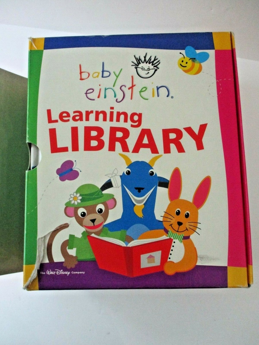 Set of 12 Baby Einstein Learning Library Book Box Set HC Art