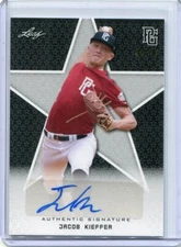 2020 Leaf Perfect Game Autographs Black Jacob Kieffer Auto 48/50