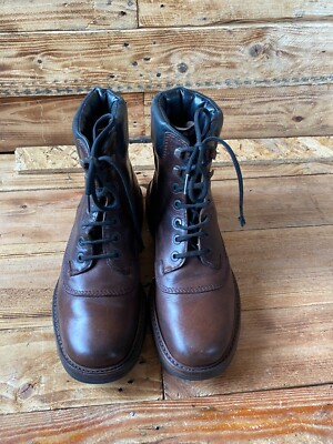 Prada milano boots leather chunky hiking shoes, vintage sz uk 7.5