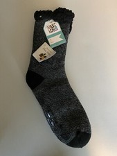 MUK LUKS Cabin Socks Treated with Shea Butter Stretch Fleece Lined Womens L/XL