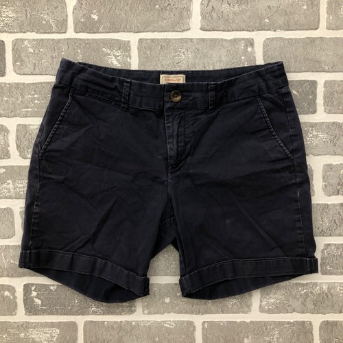 Khakis By GAP Blue The Boyfriend Short Flat Front Shorts Women's Size 2