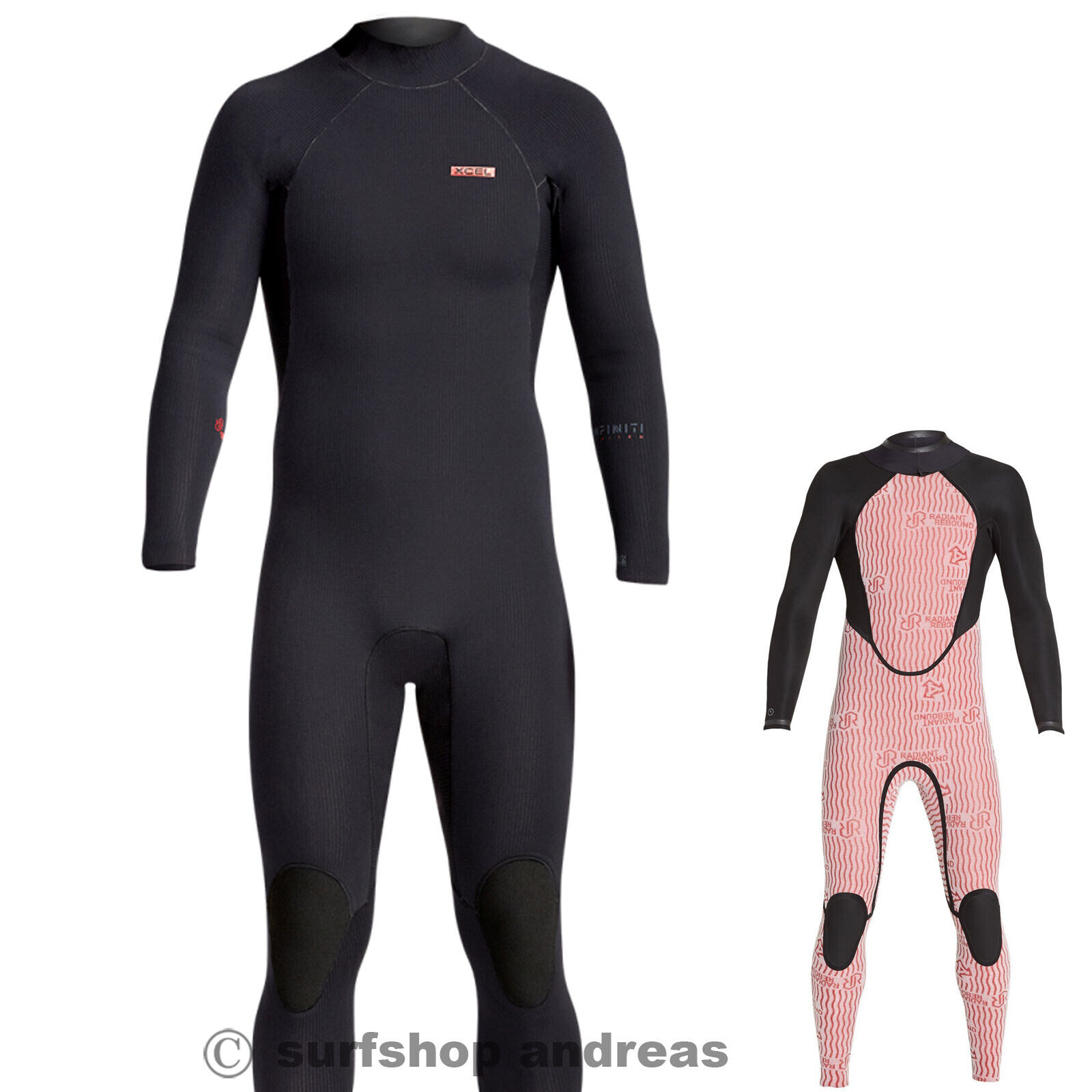 Tuta in neoprene uomo Xcel INFINITI OS LTD 5/4 mm 2021 cerniera posteriore canale