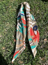 Square Dance Scarf Diner Vintage Floral Print