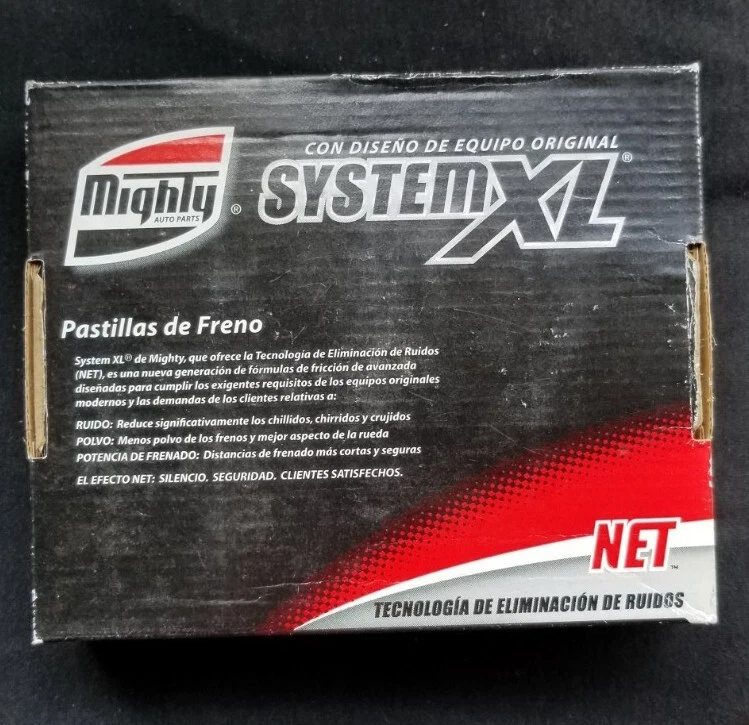 Pastillas de freno de disco MIGHTY System XL XL610 para Ford, Lincoln, Mercury Foto 3 de 4