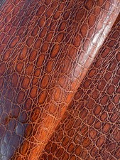 Pelle di vitello stampa Cocco brandy - Sp. 1,2