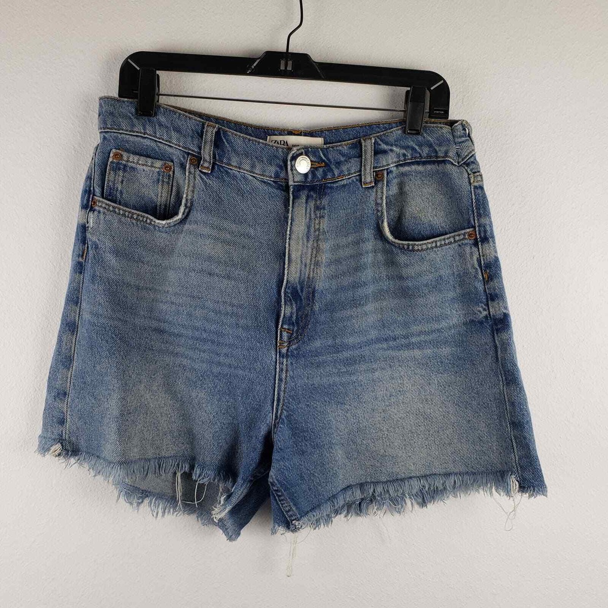Zara Denim Shorts Hi Rise Hot Pant Shorts Zara Denim Skirt Womens Shorts  Short Jeans Cintura, image size:1200x1200