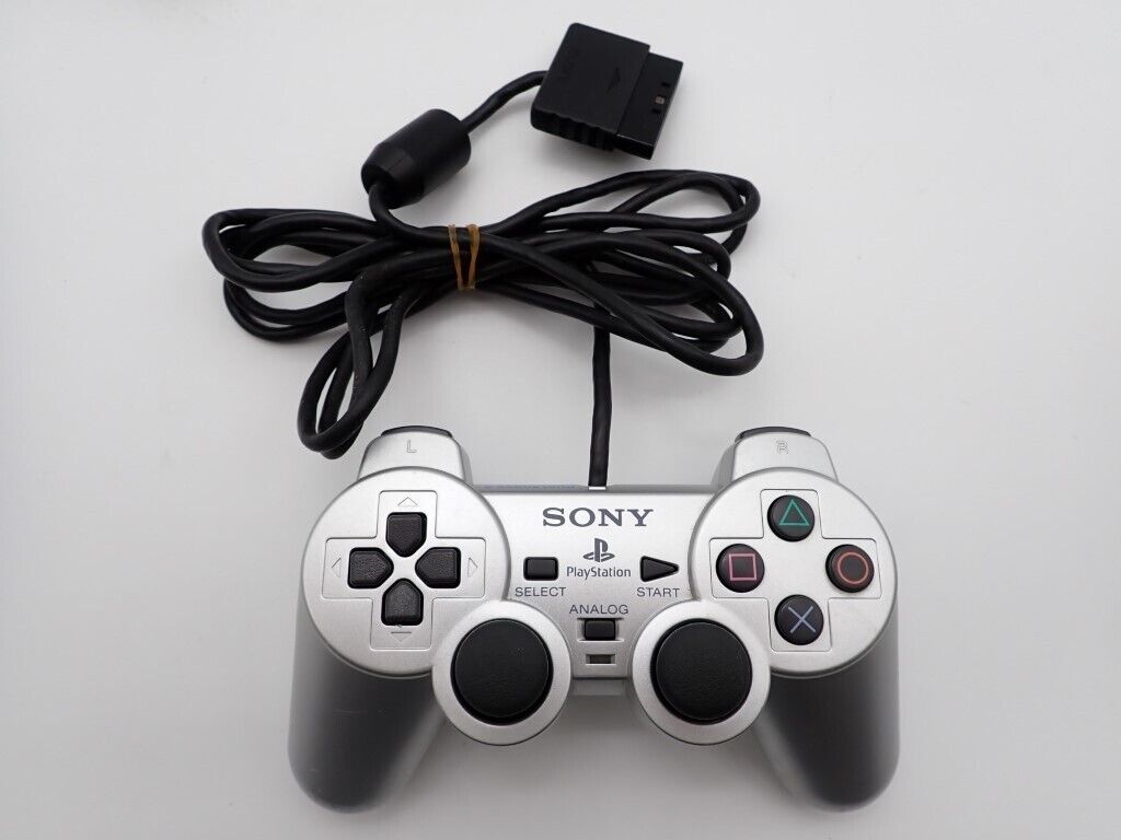 PlayStation 2 Satin Silver SCPH-90000 SS ps2 sony game Console Controller  Cable