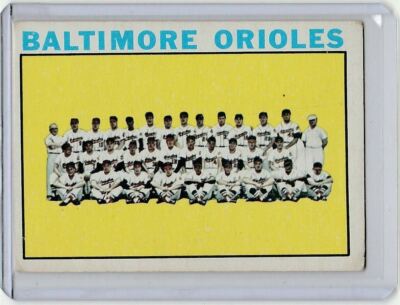 1964 TOPPS #473 BALTIMORE ORIOLES TEAM CARD TC RARE SEMI HIGH NUMBER # SP WOW
