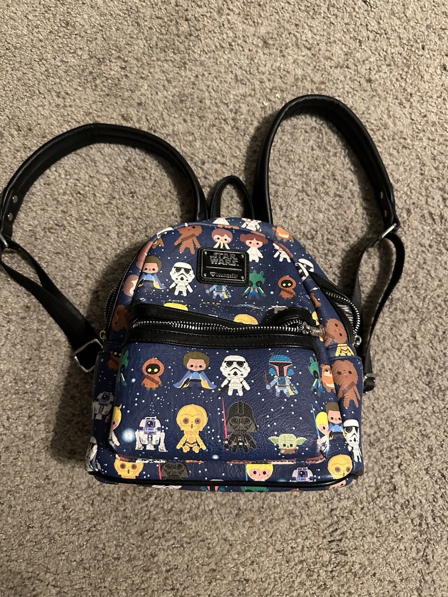 Loungefly Star Wars Chibi Character Print Backpack Brand New Disney Parks Loungefly Star Wars Chibi Characters  main image 2
