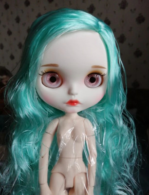 Neo Blythe Puppe mattes Gesicht grüne Haare interaktives Spielzeug BJD Gelenk Körper Puppe Geschenk