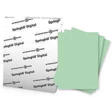 Springhill Digital Vellum Bristol Color Cover, 67lb, 11 x 17, Green, 250 Sheets