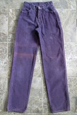 Vintage Carpenter Utility Pocket Corduroy Pants 22x32 Purple Mid Waist Straight