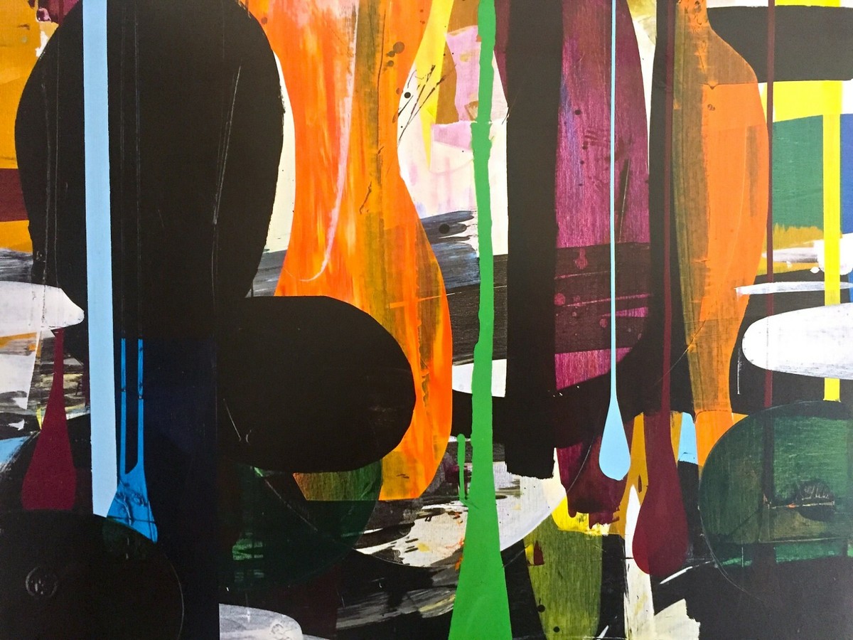 ASTRID SYLWAN ABSTRACT LITHO PRINT SWEDEN MUSEUM POSTER 