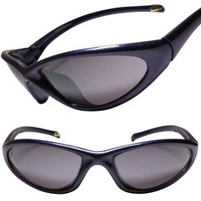 Lightweight Cycling Running Wrap Around Sport Blue Sunglasses