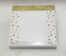 Sincerely, CR Gibson Glitter List Pad, Confetti Dots, 250 Sheets