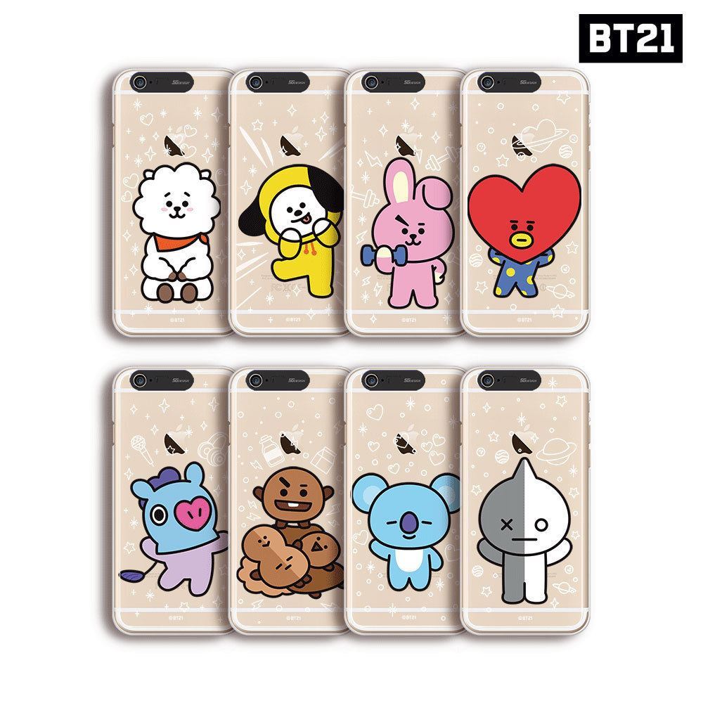 6s Plus Bts Phone Case For Iphone BTS BT21 Official Goods Soft
