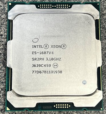 Intel Xeon E5-1607 V4 SR2PH 3.10GHz 10MB Quad-Core LGA 2011-3 Server CPU 140W
