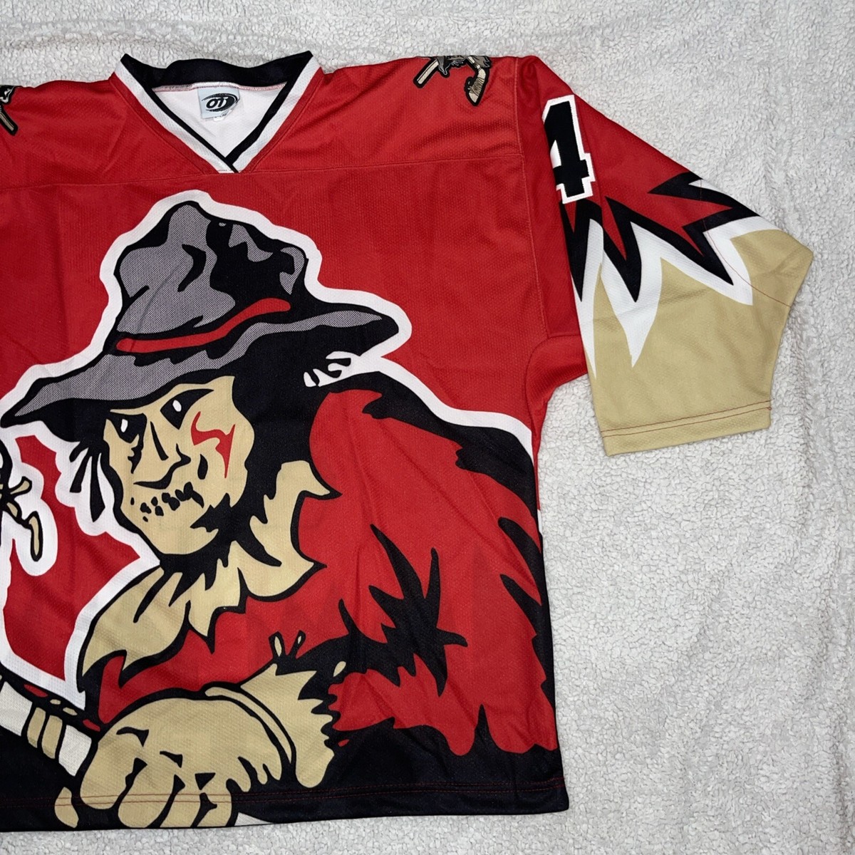 Super Rare #1/1 Jim Chesnut Topeka Scarecrows Hockey Jersey Size