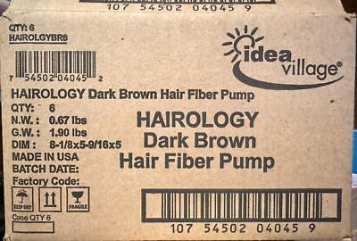 #ad Add Some Volume Hairology Dark Brown Hair Fiber Pump X6 .19oz $29.99