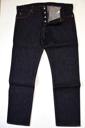 Momotaro 0305 Tight Tapered Jeans 15,7oz W42 Big Size Unwashed Grey Denim
