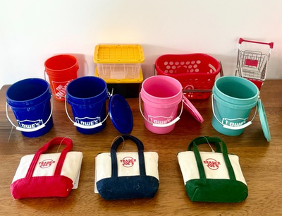 #ad Mini LOWE’S BucketsTeeny Totes TARGET Baskets left Pls read description NWT $5.95