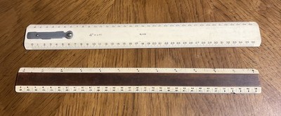 Alvin Architectural Drafting Ruler  4  1 Foot West Germany Engineer Plastic