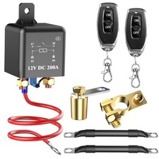 Top Post Remote Battery Disconnect Switch 12V, 200A Negative Battery Cut Off ...