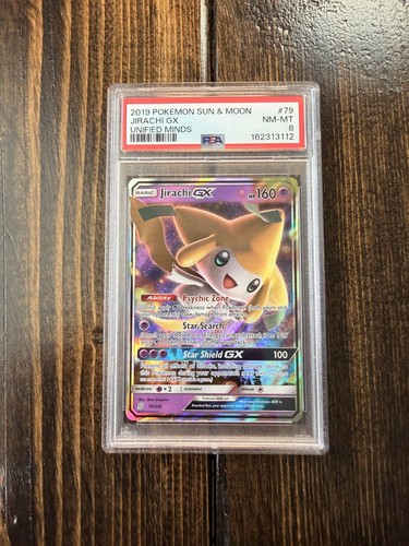 Jirachi-GX graded PSA 8 for sale on eBay